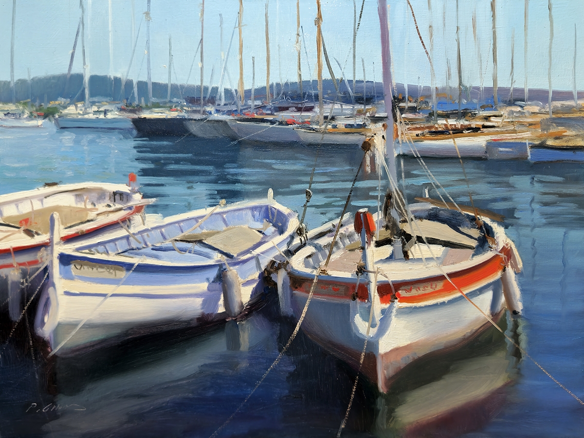 Peinture : Pointus Sanary-sur-Mer Peinture : Pointus Sanary-sur-Mer
