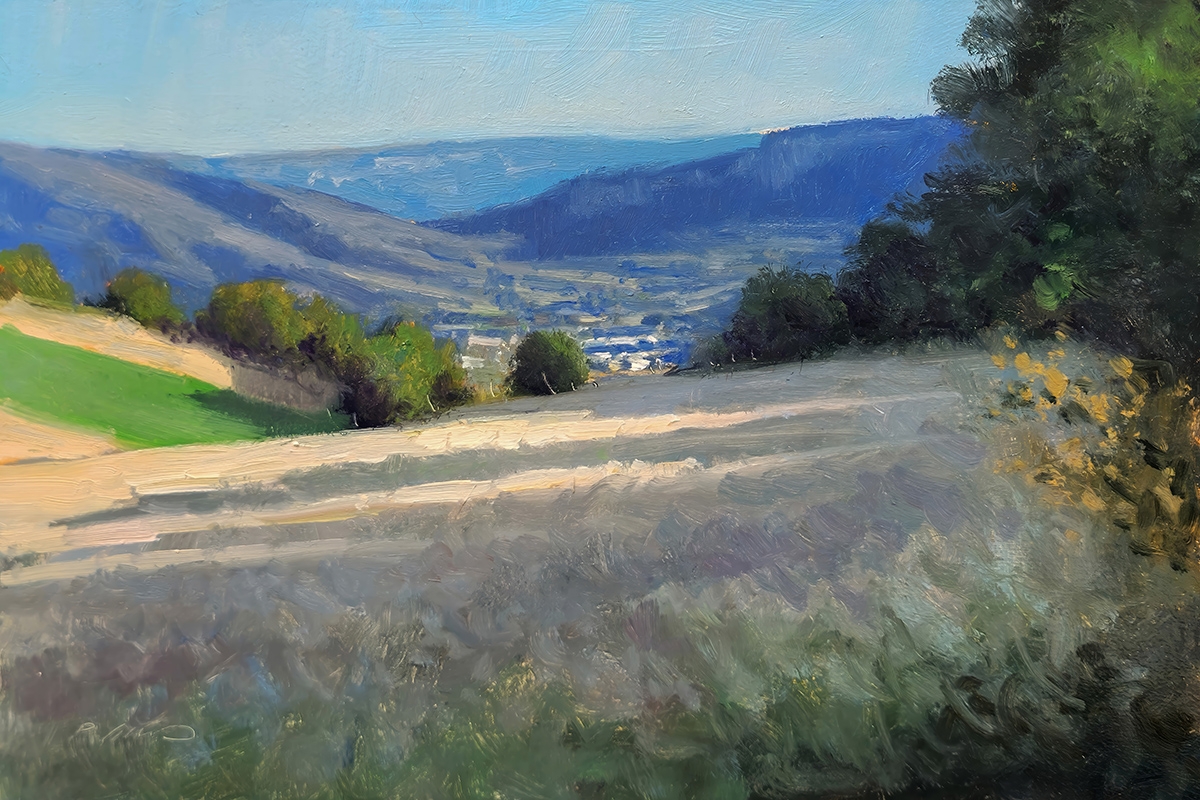 Peinture : Champs de St-Jean 