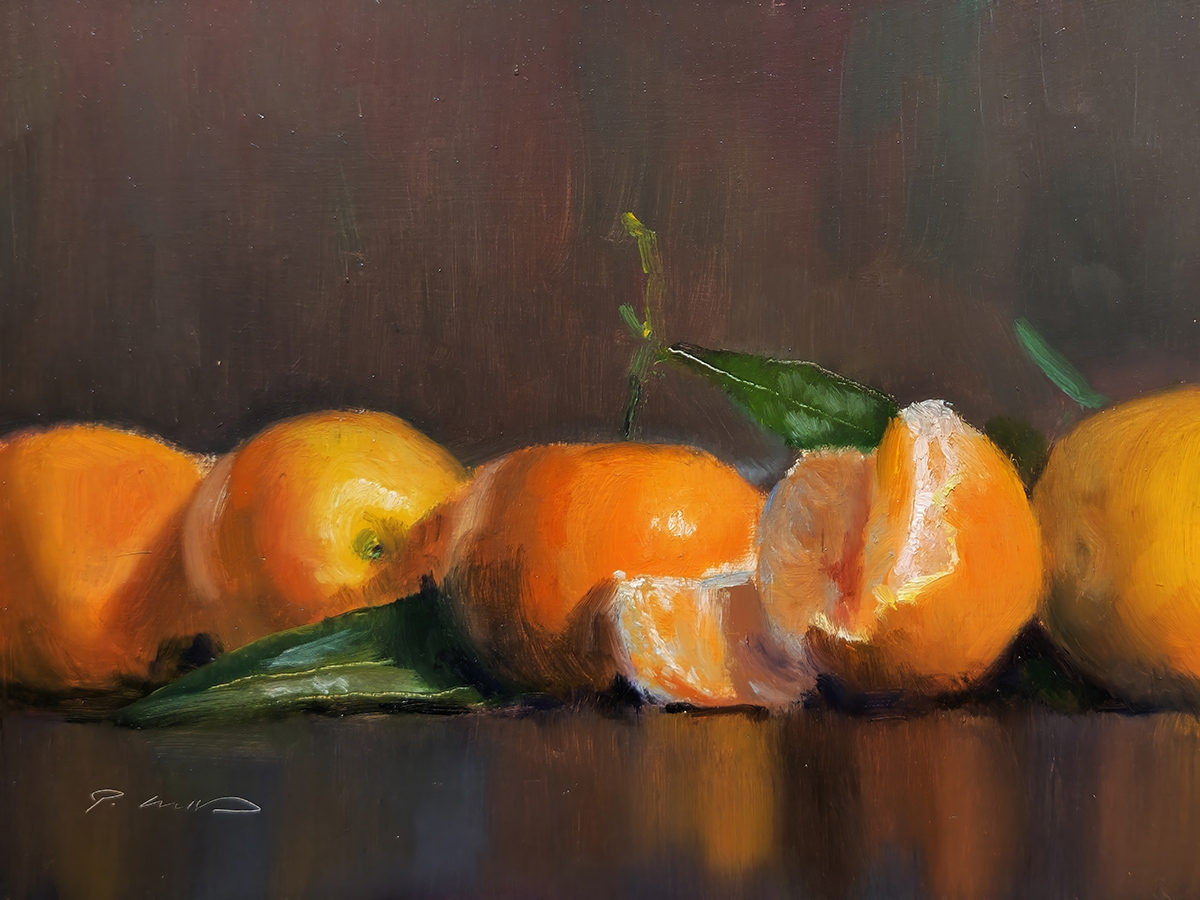 Peinture : Clémentines 