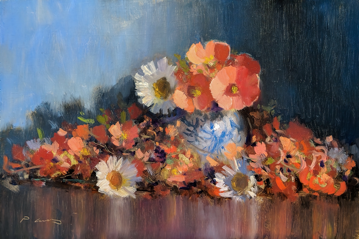 Peinture : Pommier du Japon 