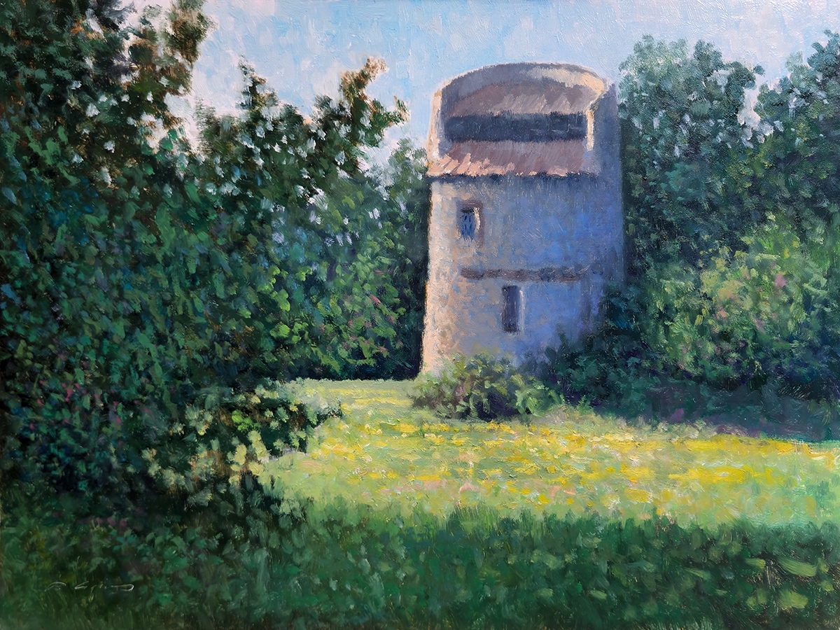 Peinture : Pigeonnier des Launes 