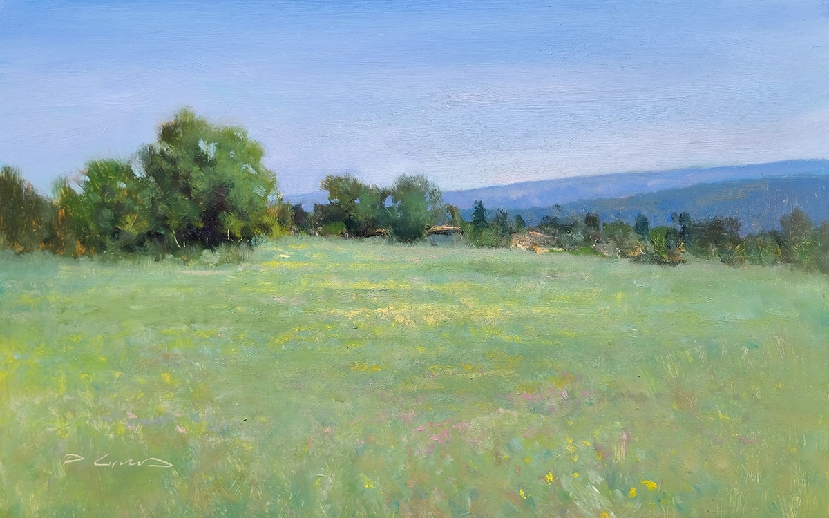 Peinture : Champs des Bollènes 