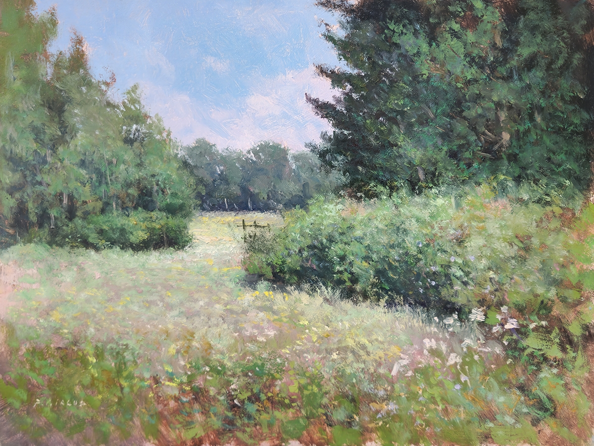 Peinture : Champs de Bellevue 
