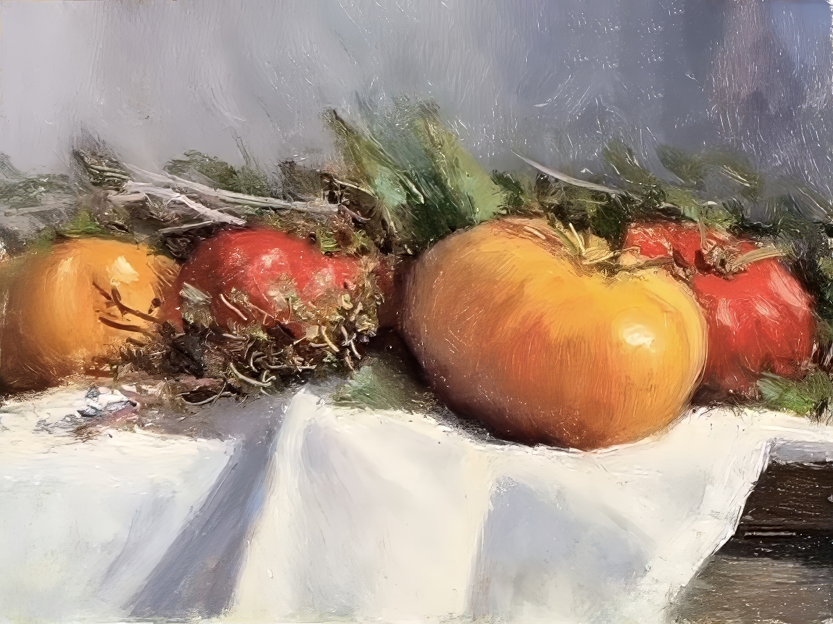 Peinture : Tomates 