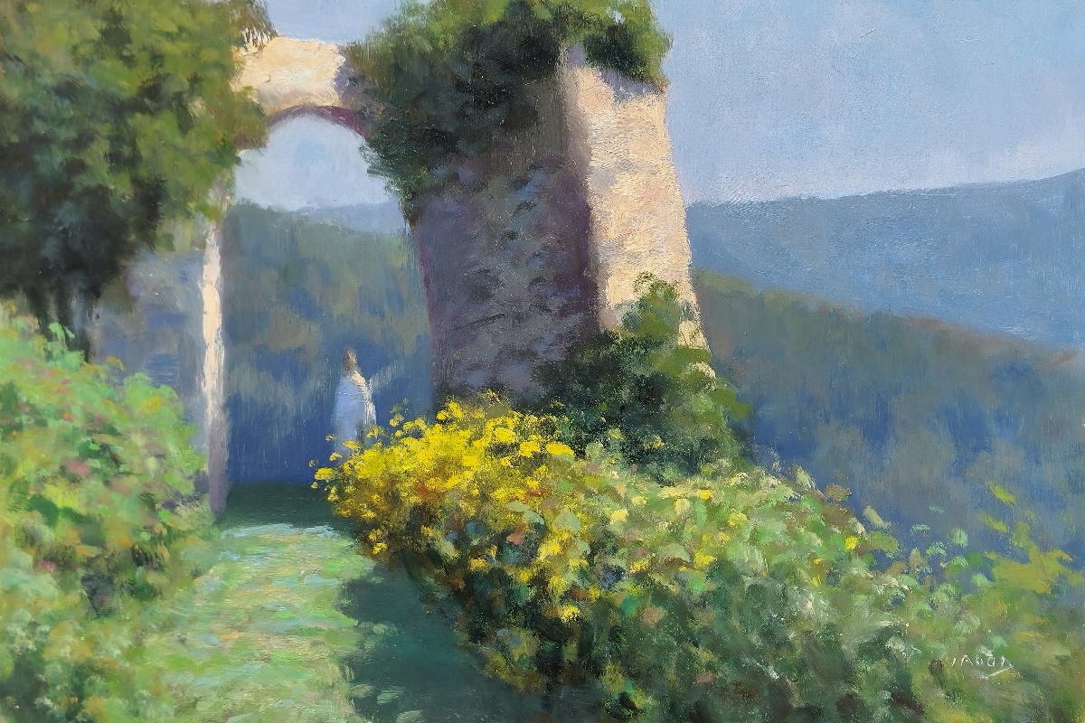 Peinture : Allée des Genêts 