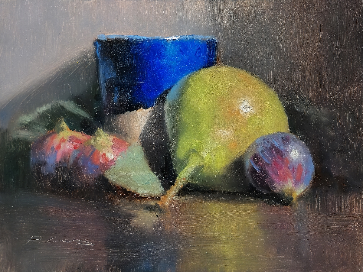 Peinture : Poire et Figues 