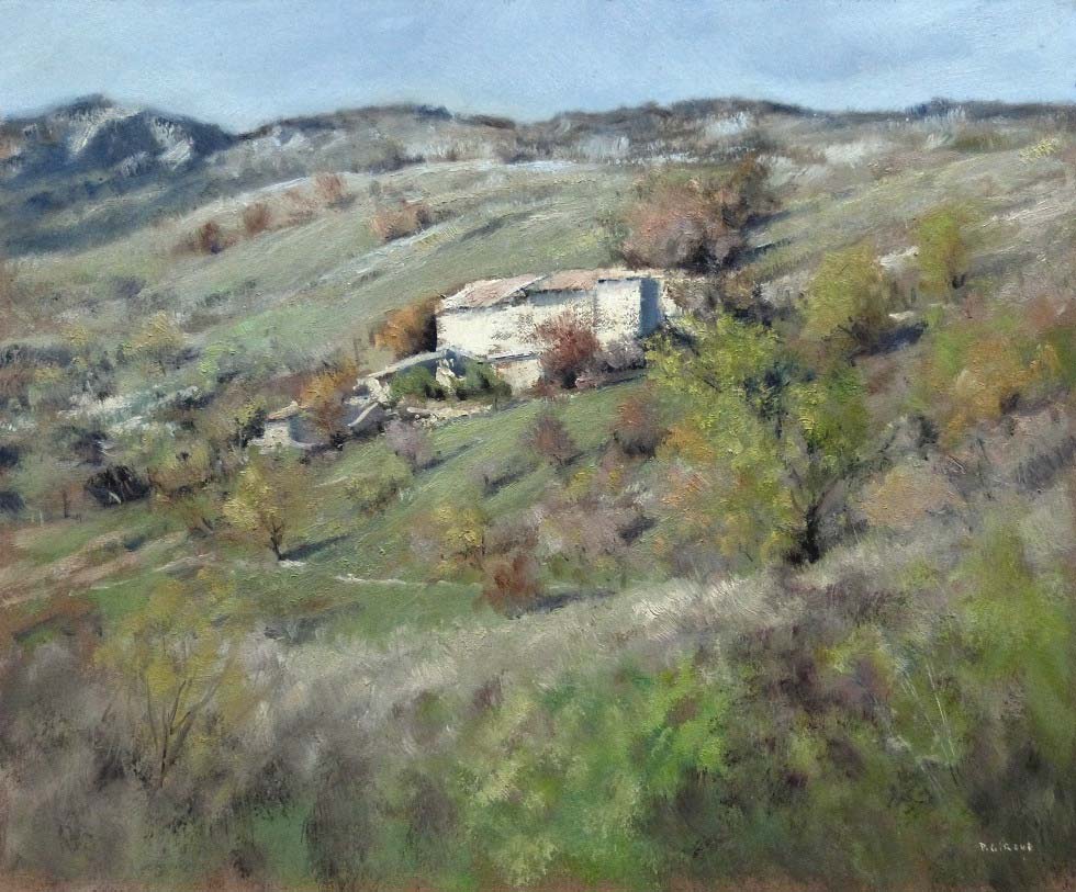 Peinture : Vieux Noyer sur Jabron 