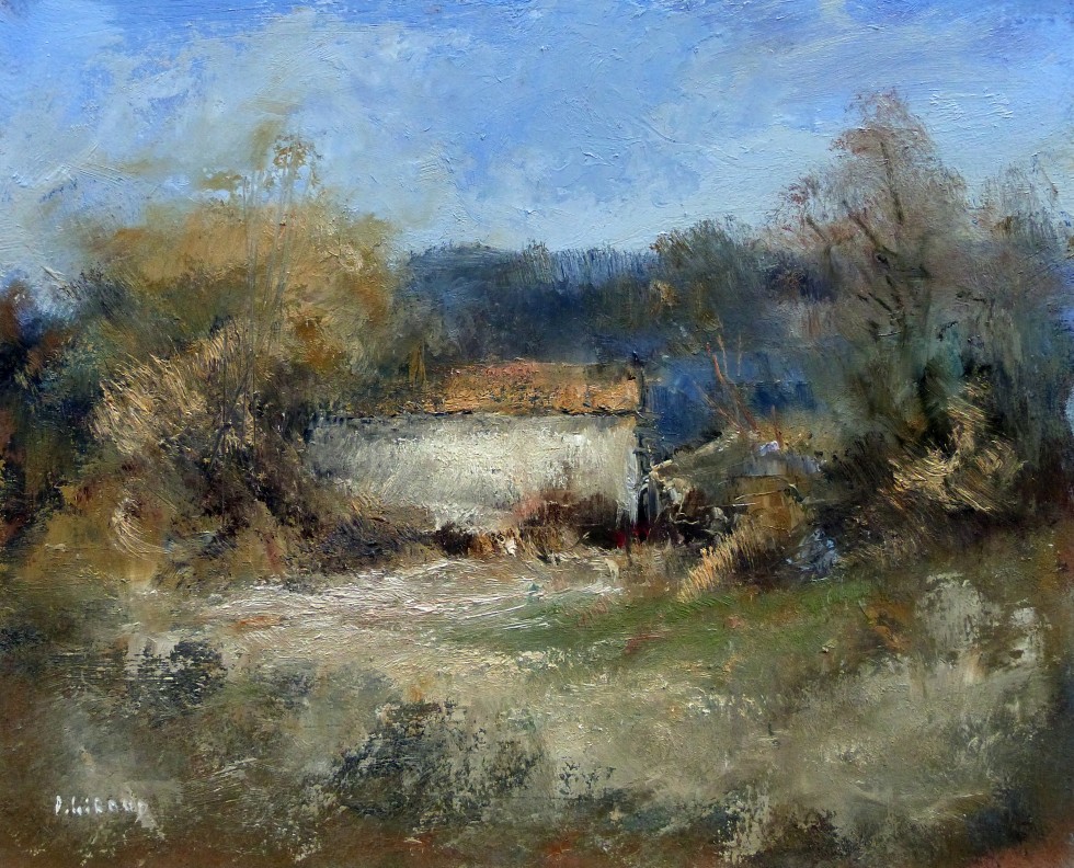 Peinture : Vieux Cabanon en Provence 